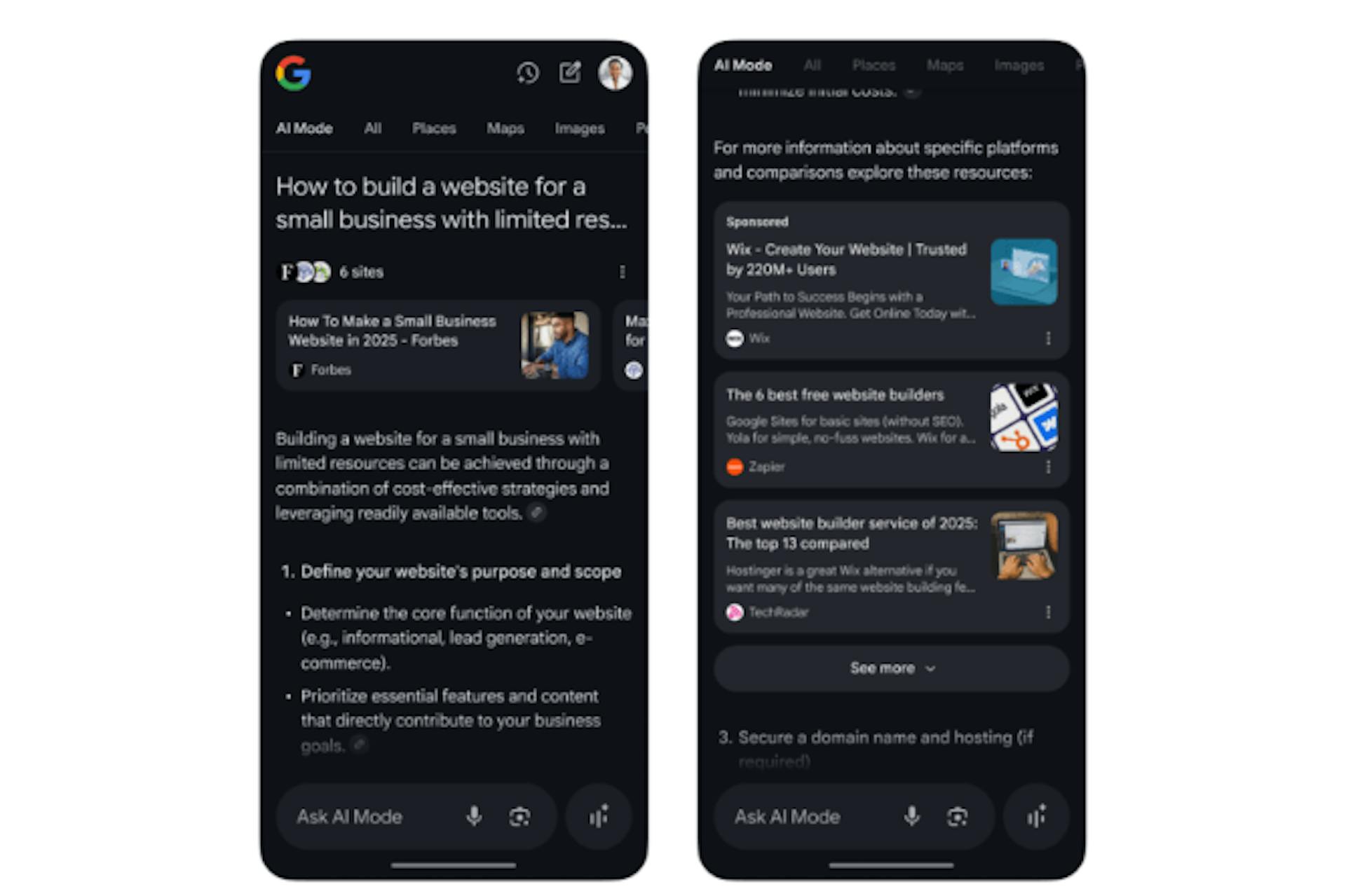 Google embedded ads into its browser’s AI Mode