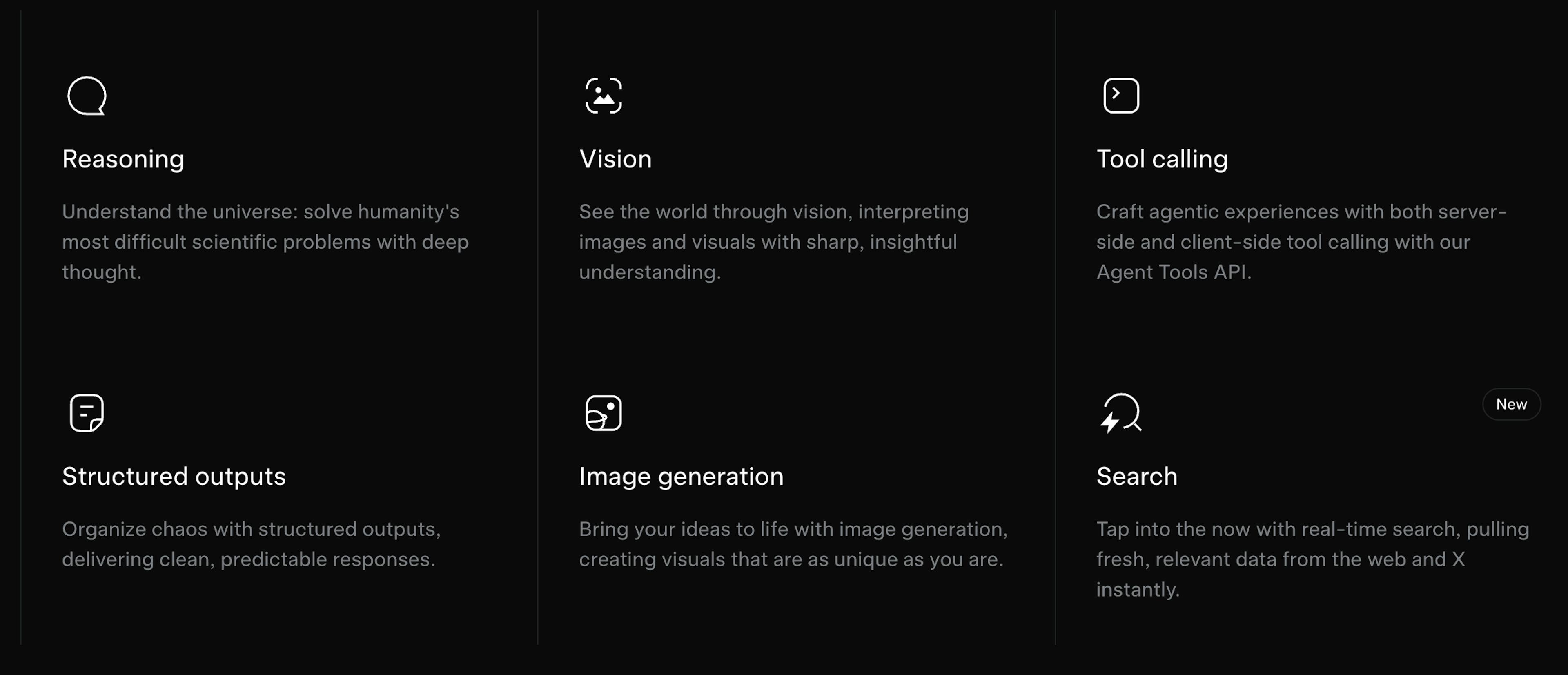xAI API capabilities
