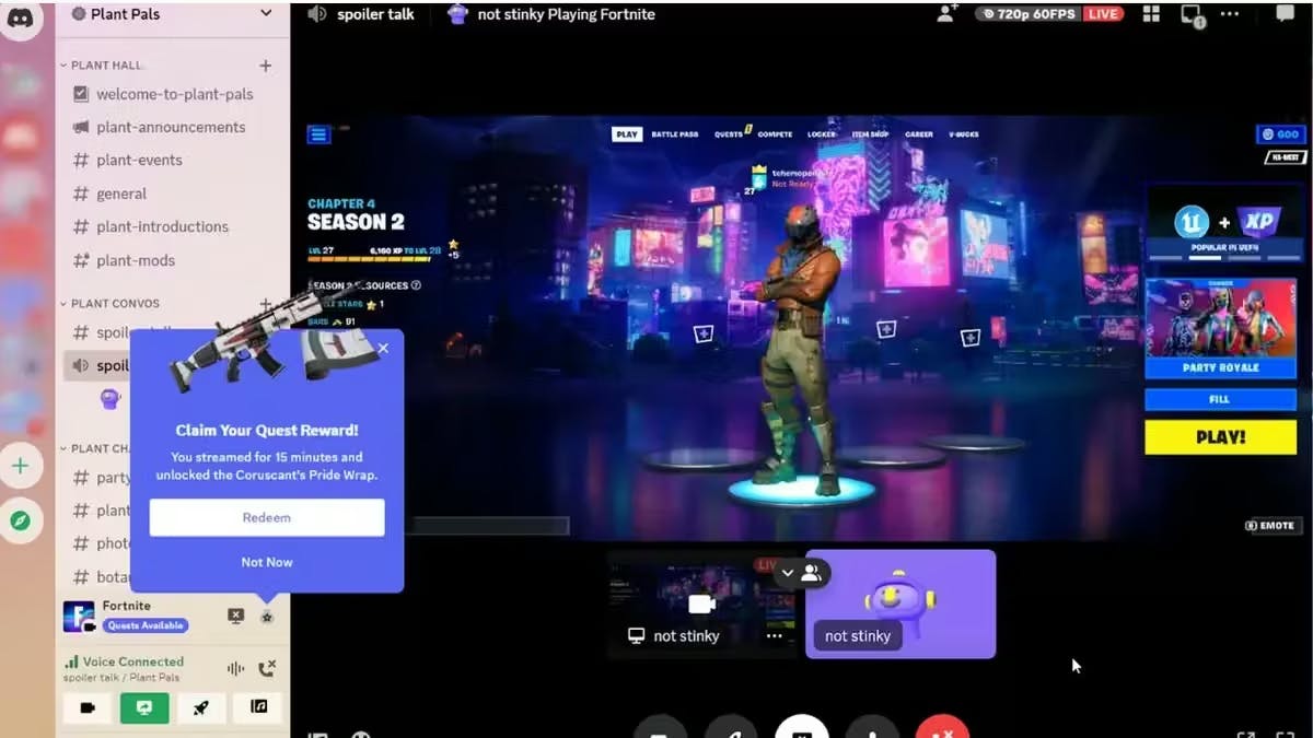 Integrated ads on the Discord platform