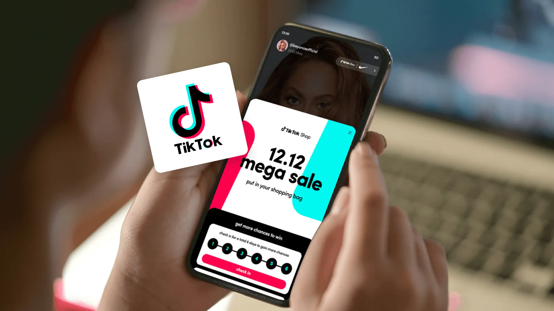 TikTok Shop app on the mobile device