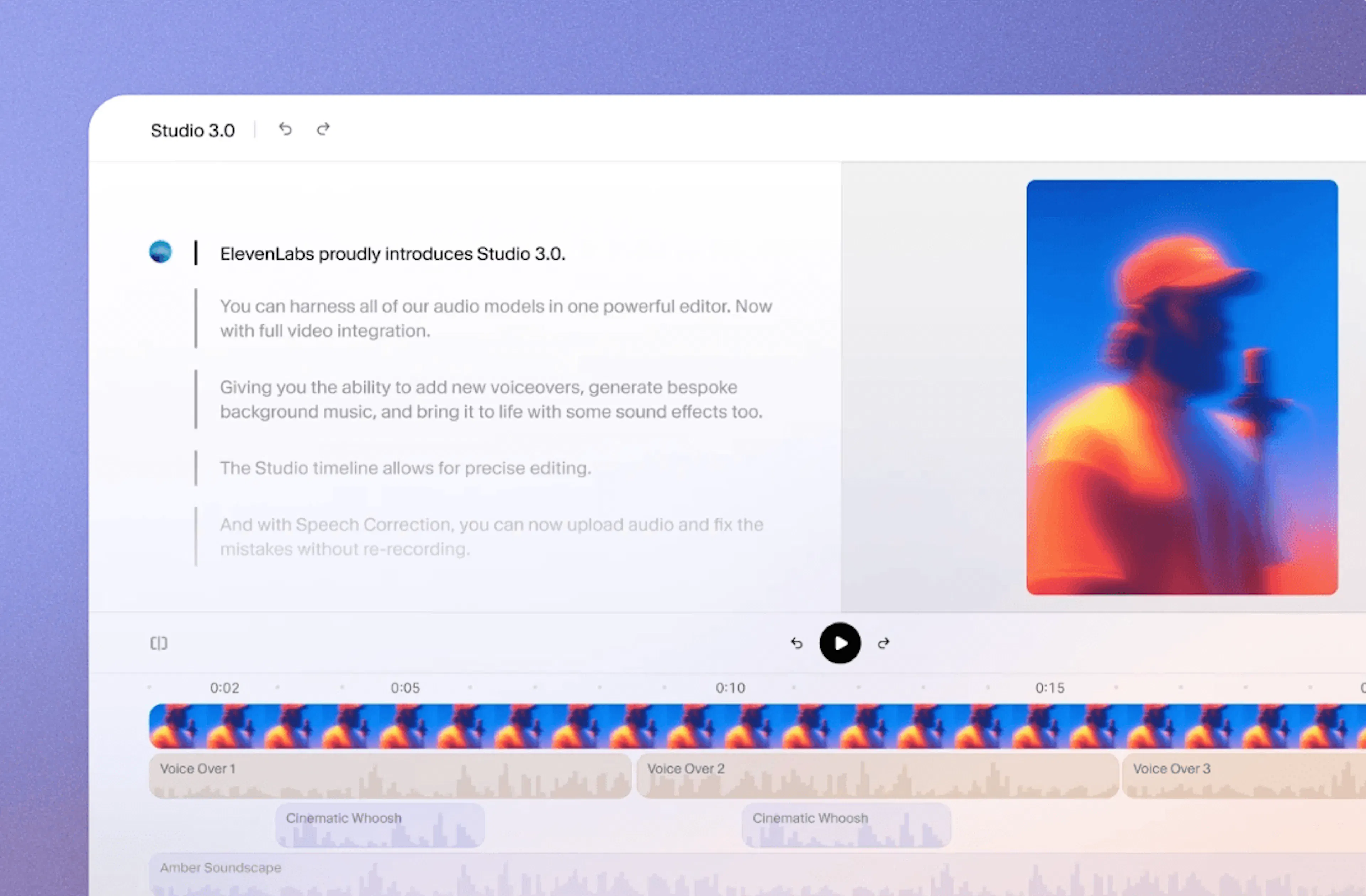 ElevenLabs released Studio 3.0