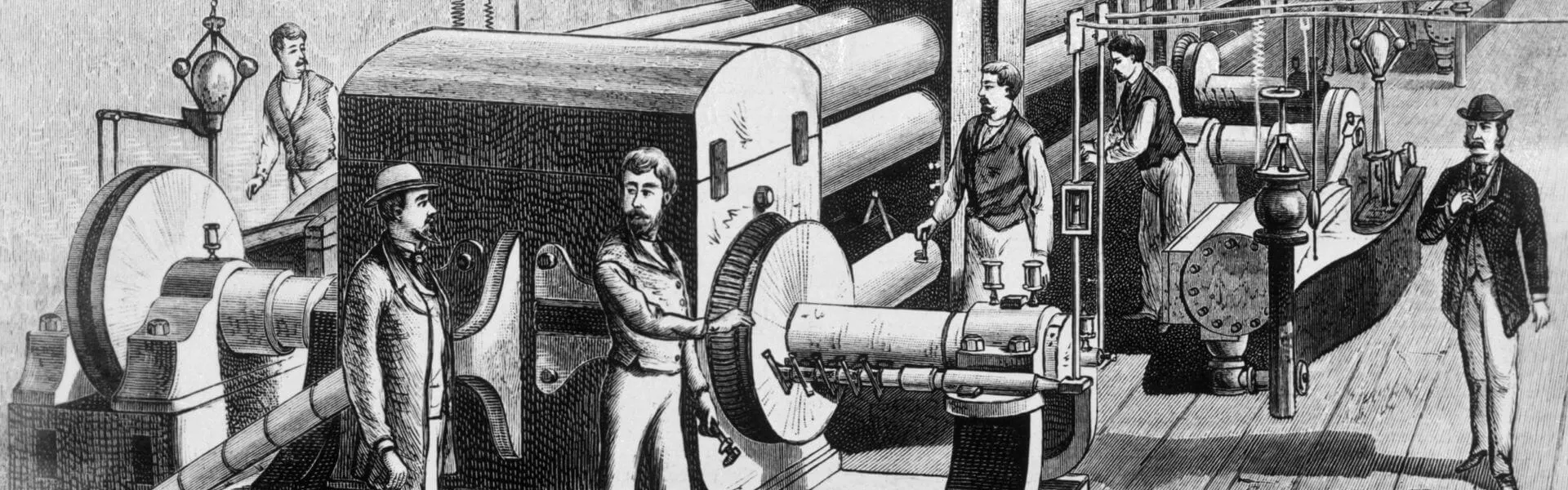Depiction of New York City's first central power station