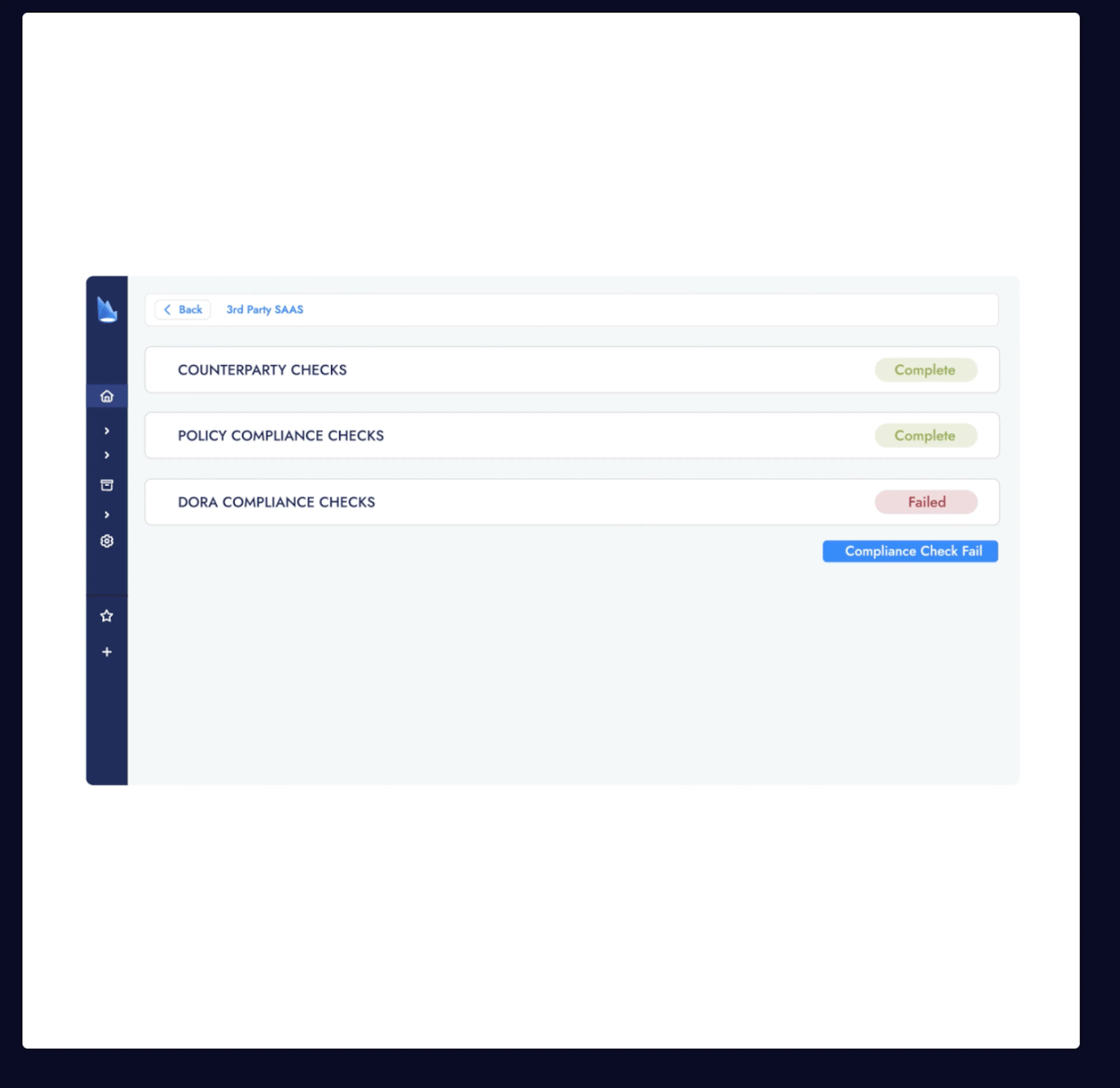 Luminance Comply module UI screenshot.