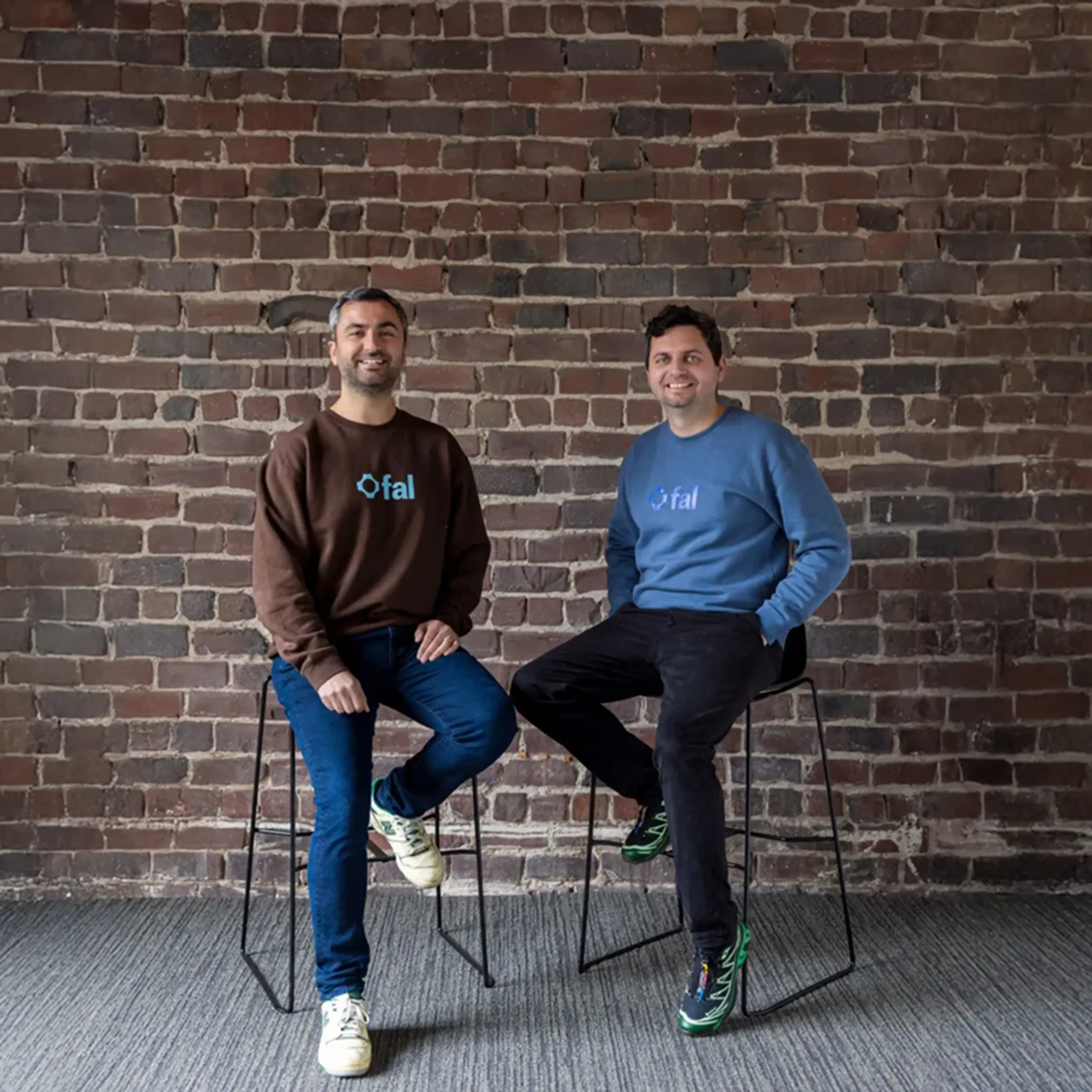 Burkay Gur and Gorkem Yurtseven, the co-founders of fal, photographed together for First Round Capital's company profile
