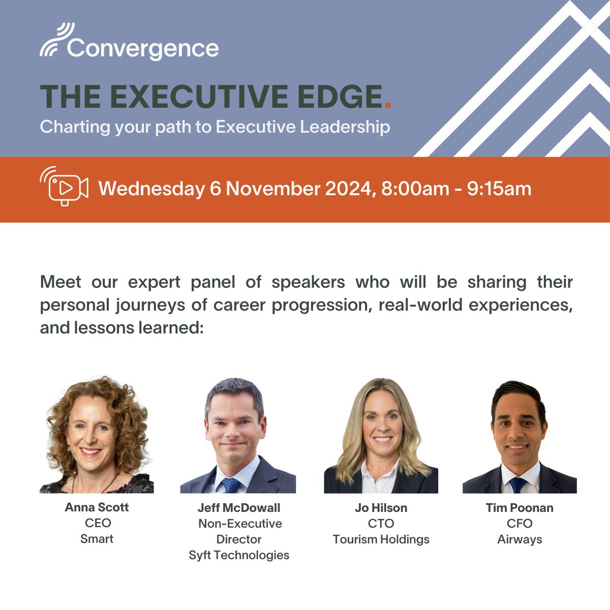 Join us for the live feed of our upcoming event: The Executive Edge - Charting your path to Executive Leadership