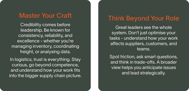 Six practical, high-impact steps to help you grow into Logistics leadership