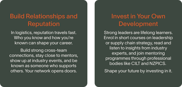 Six practical, high-impact steps to help you grow into Logistics leadership