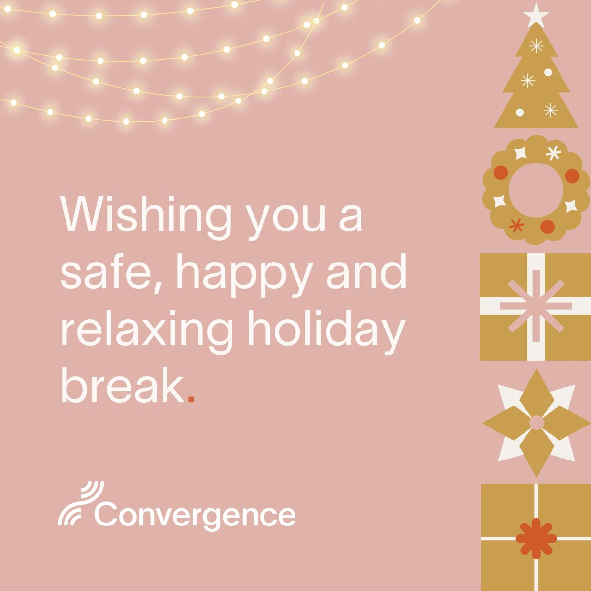 Merry Christmas and best wishes from all of us here at Convergence