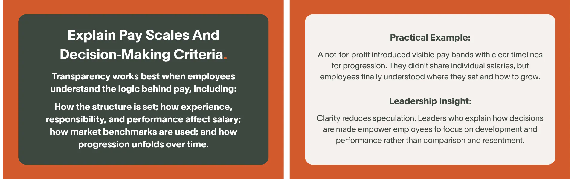 Transparency works when employees understand the system behind the numbers