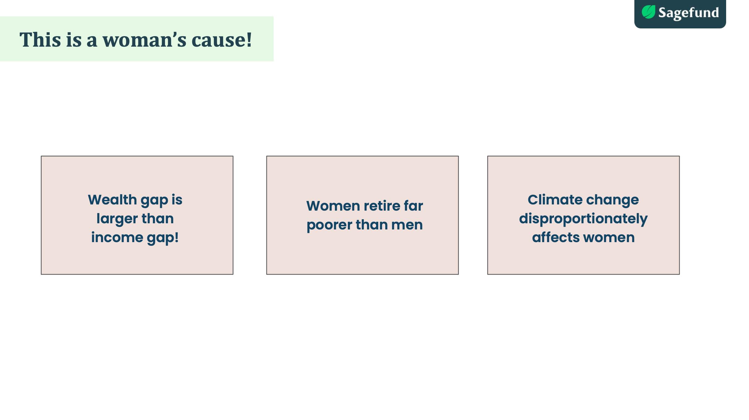 Gender investing gap is a women's cause!