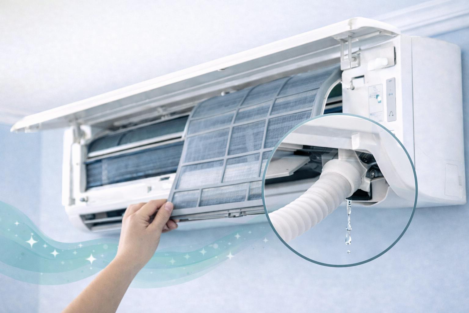 Desagüe de aire acondicionado split