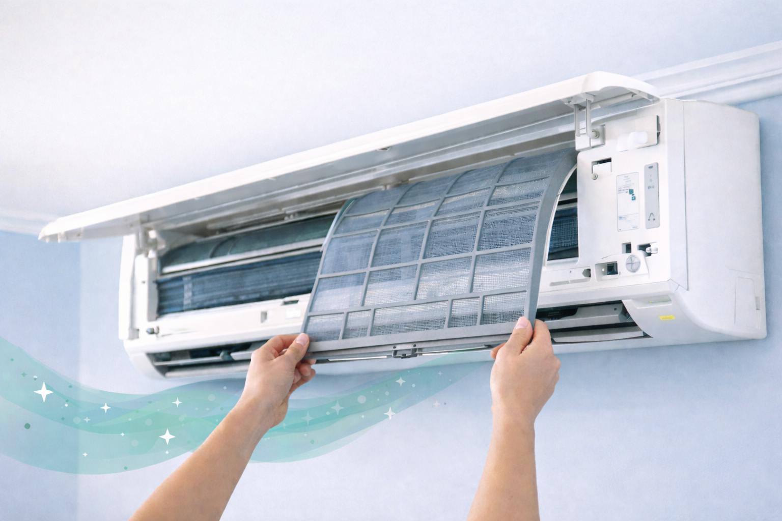 Cómo limpiar un aire acondicionado split sin desmontarlo 