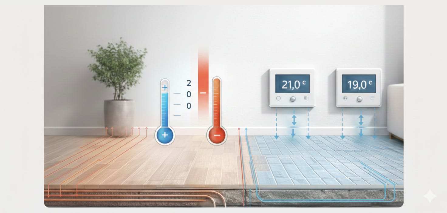 Termostatos para suelo radiante/refrescante