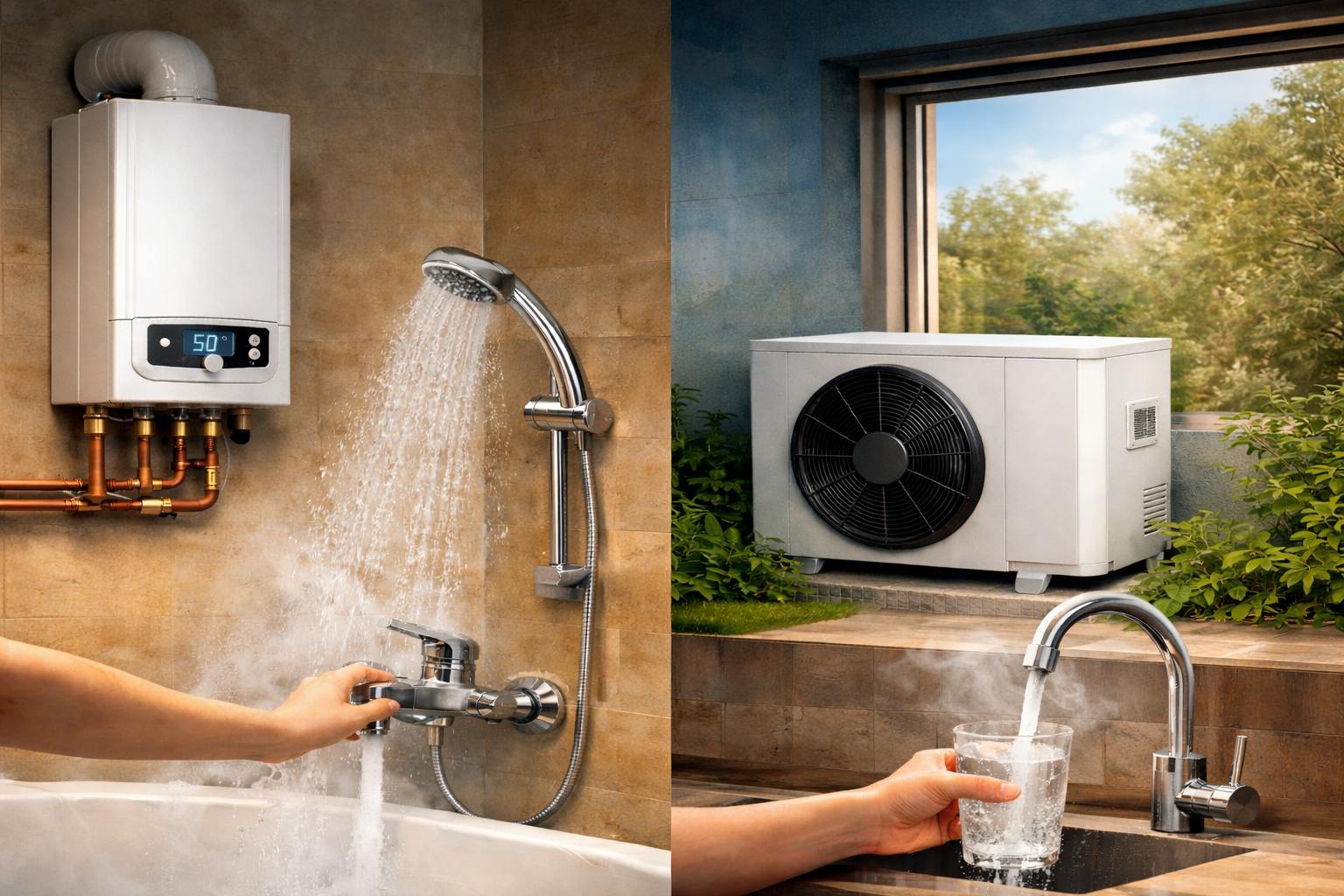 Agua caliente instantánea