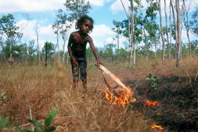 cool burning image of boy using cool burning techniques in Australia