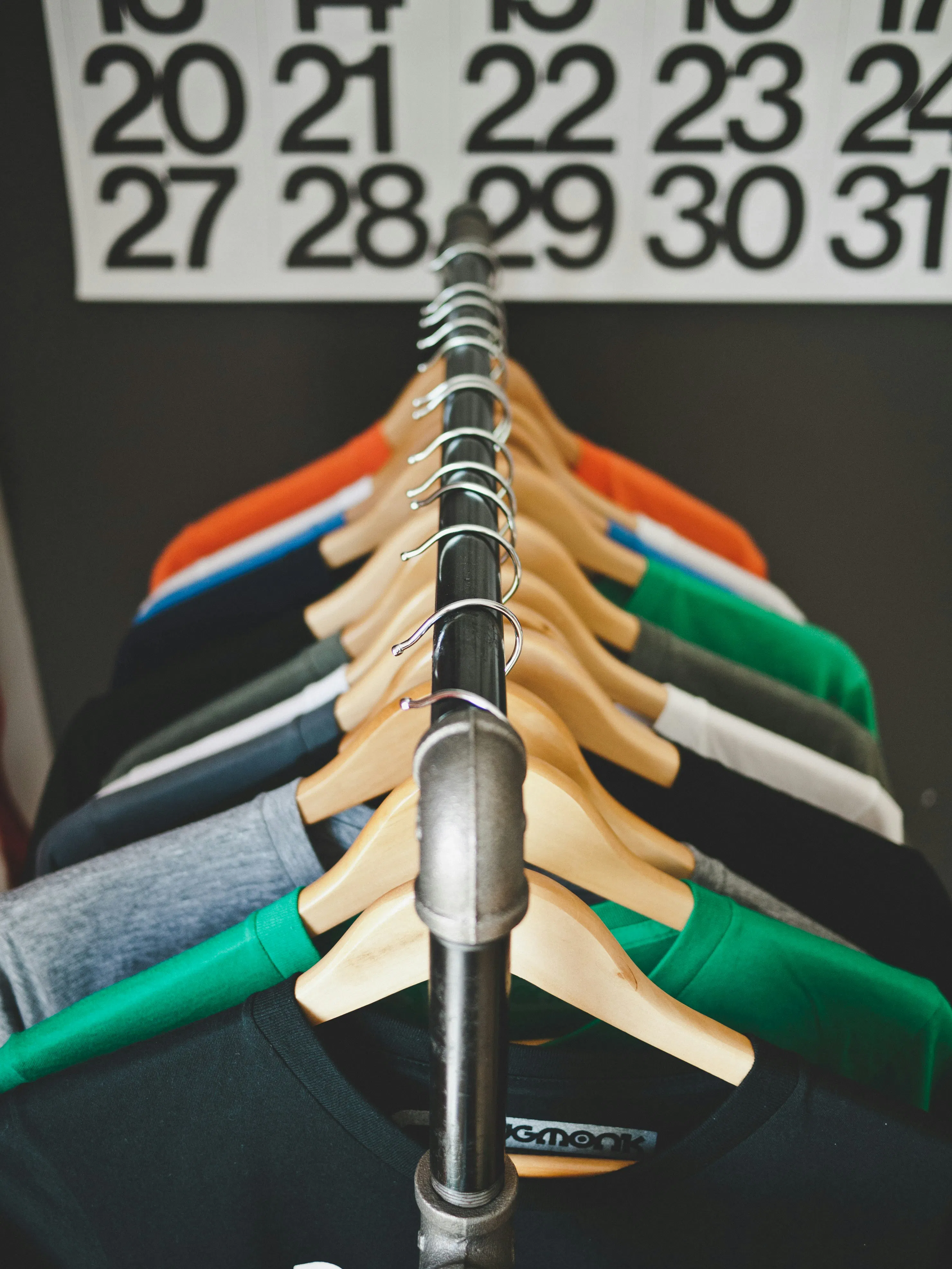 t-shirts on a rack, Coolplus fast fashion teaching resources