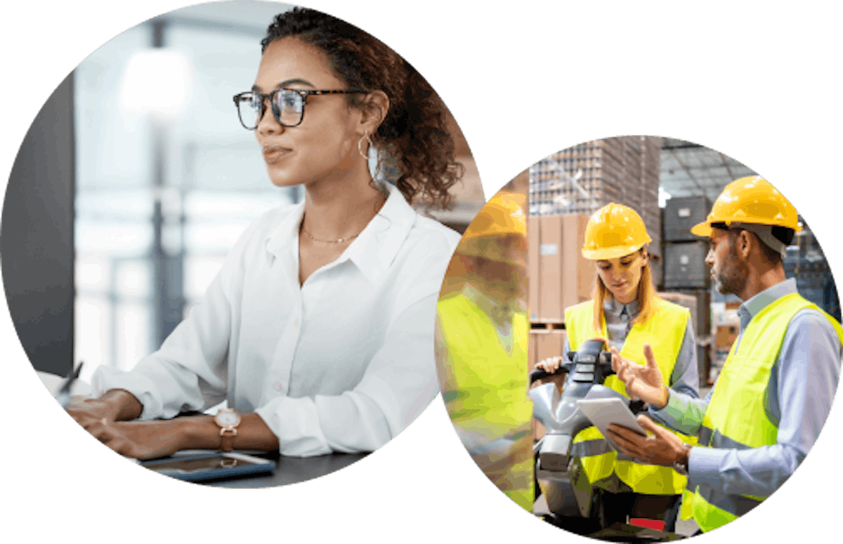office and warehouse workers