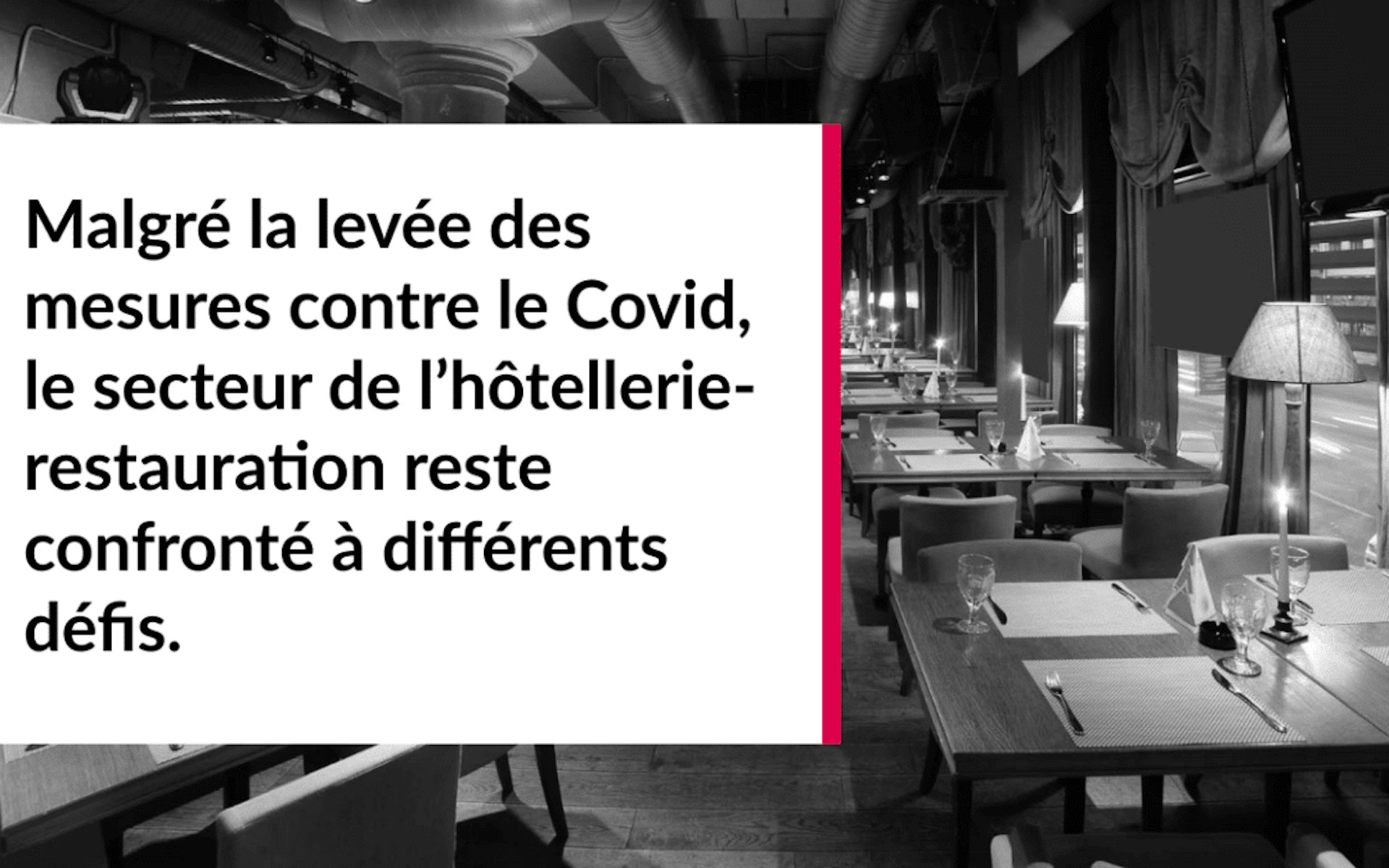 le secteur de l’hôtellerie-restauration