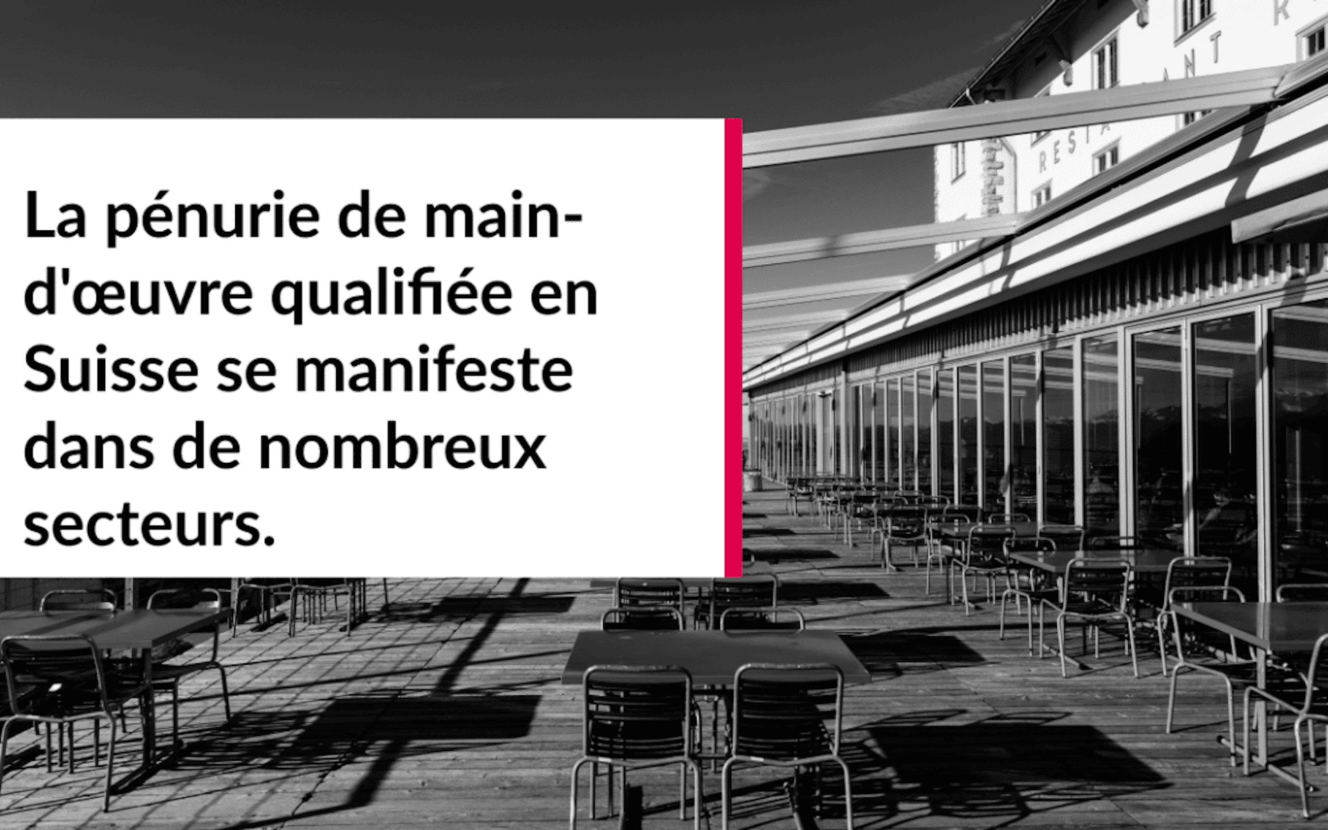 La pénurie de main-d’œuvre qualifiée