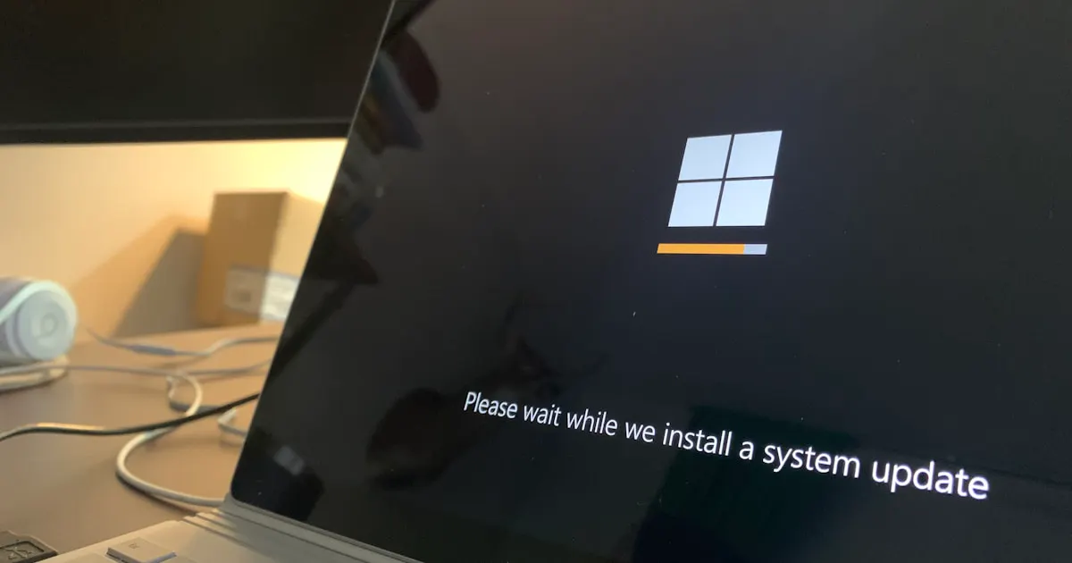 Écran de mise à jour Windows — fin du support Windows 10