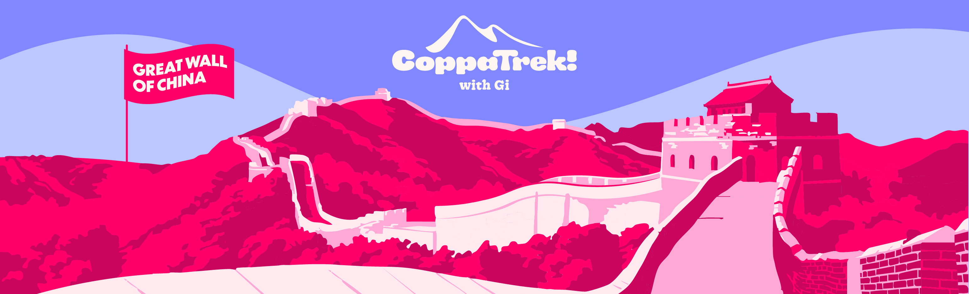 CoppaTrek! Great Wall of China Desktop Banner.