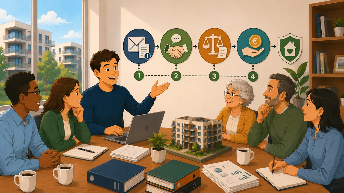 Charges impayées en copropriété : les 4 étapes pour récupérer votre argent (sans perdre vos voisins)