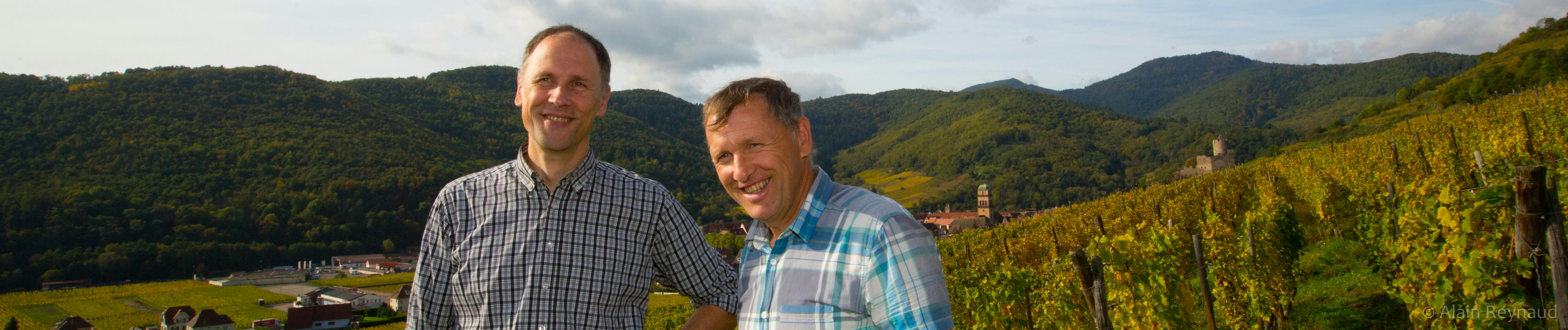 Charles et Michel Blanck. Viticulteurs en Alsace