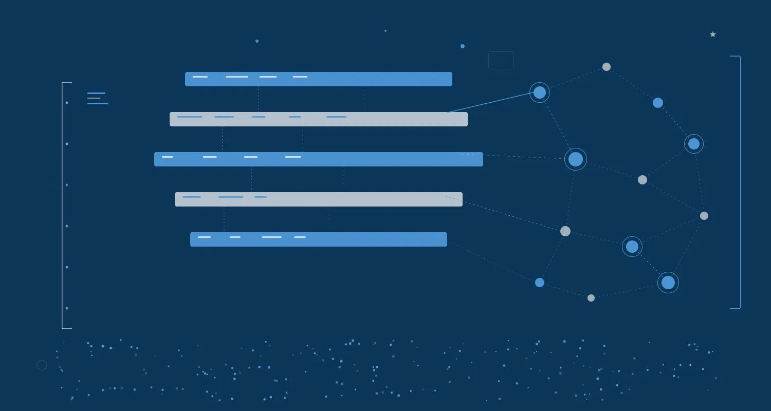 Abstract geometric cover art for a guide to defining the Python stack before hiring