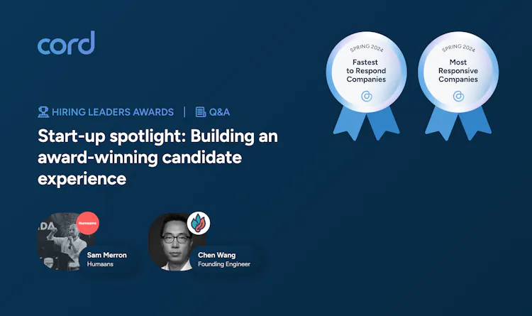 Cover of Start up spotlight: Building an award-winning candidate experience article