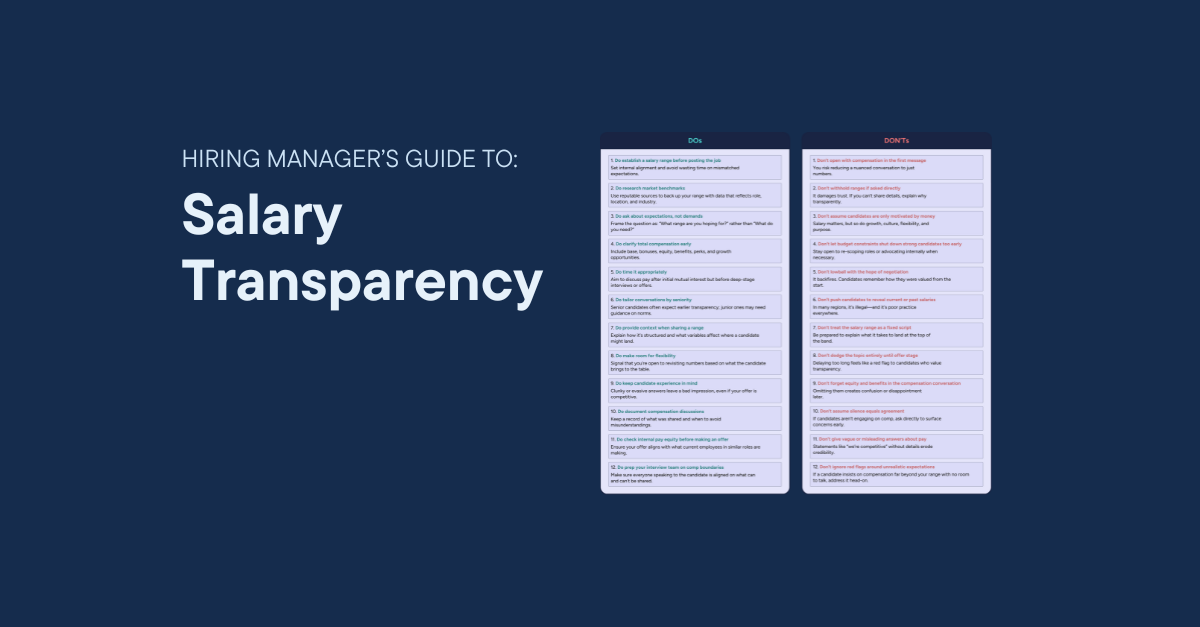 Cover of Salary Transparency DOs and DON'Ts article