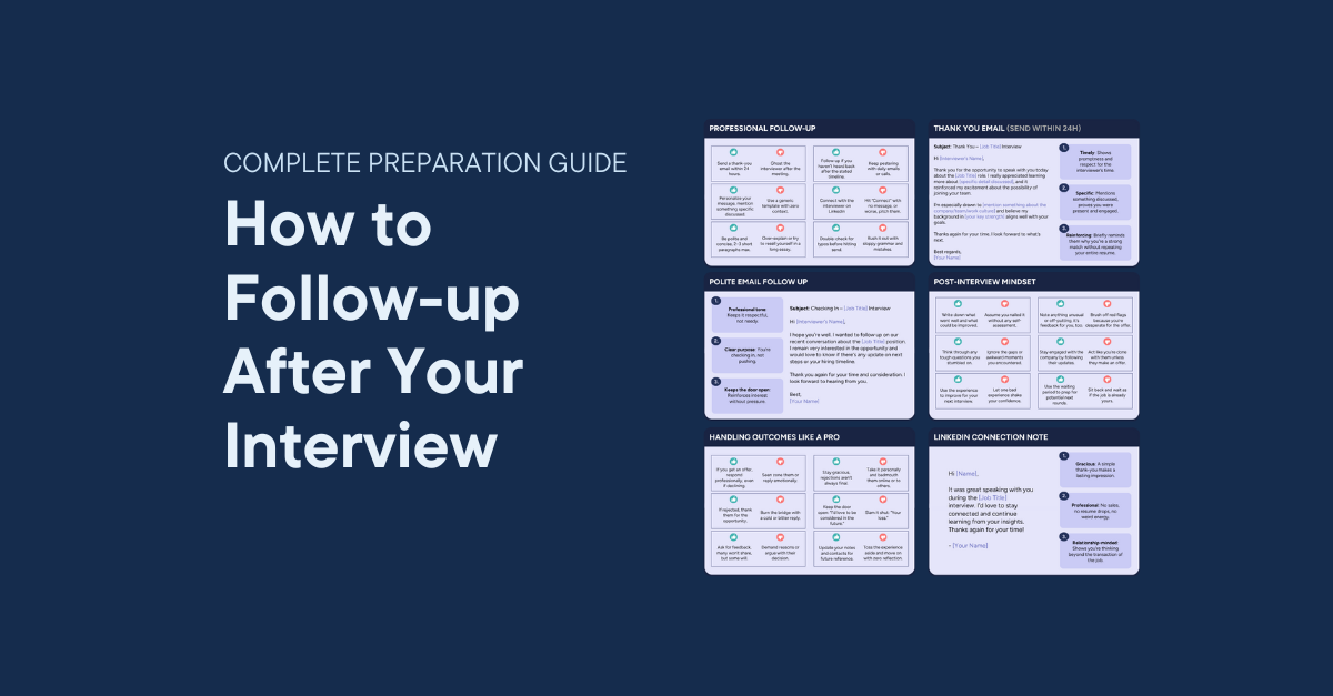Cover of How to Follow Up After Your Job Interview article