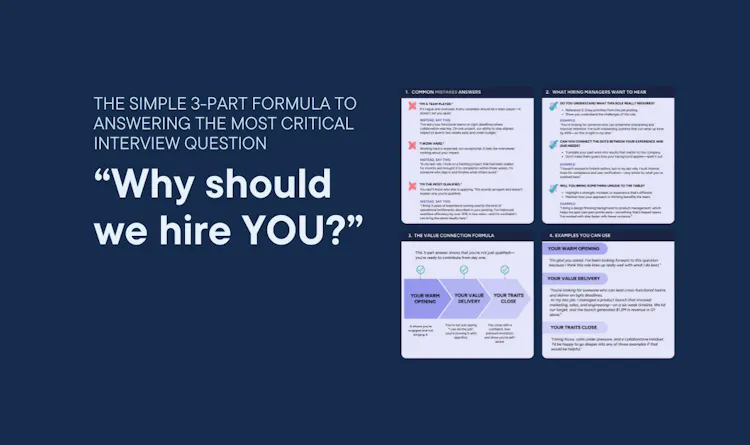 Cover of Answering "Why Should We Hire You?" article