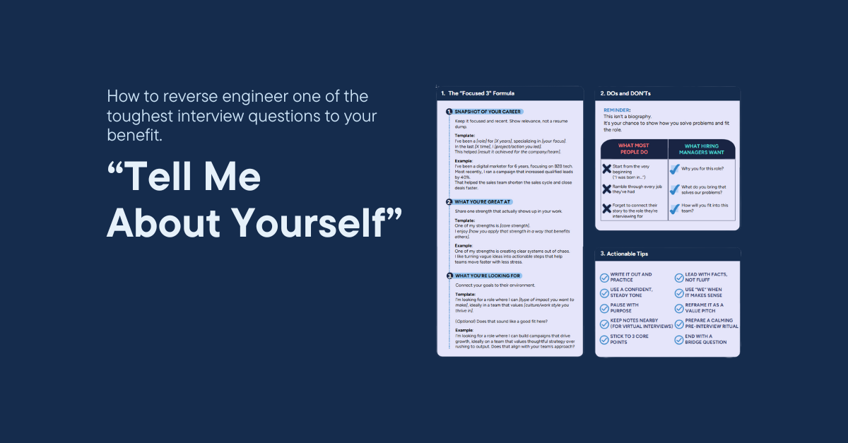 Cover of Tell me about yourself article