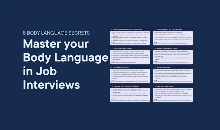 Cover of Master your Body Language in Job Interviews article