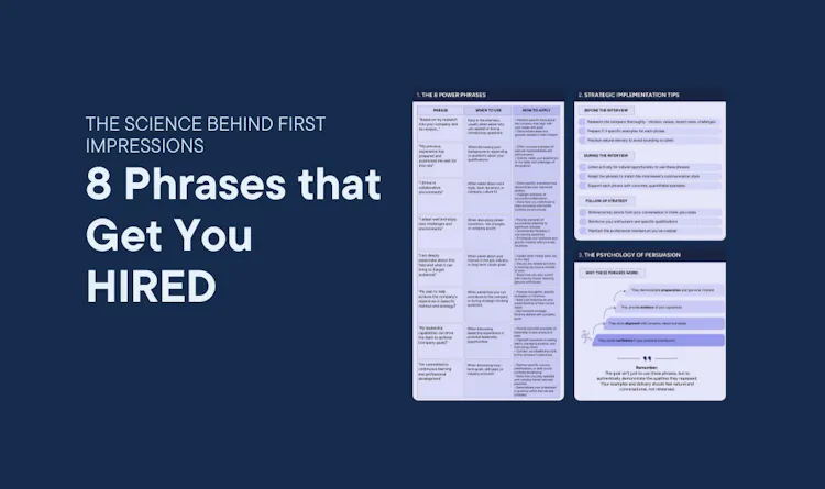 Cover of 8 Phrases That Get You Hired article