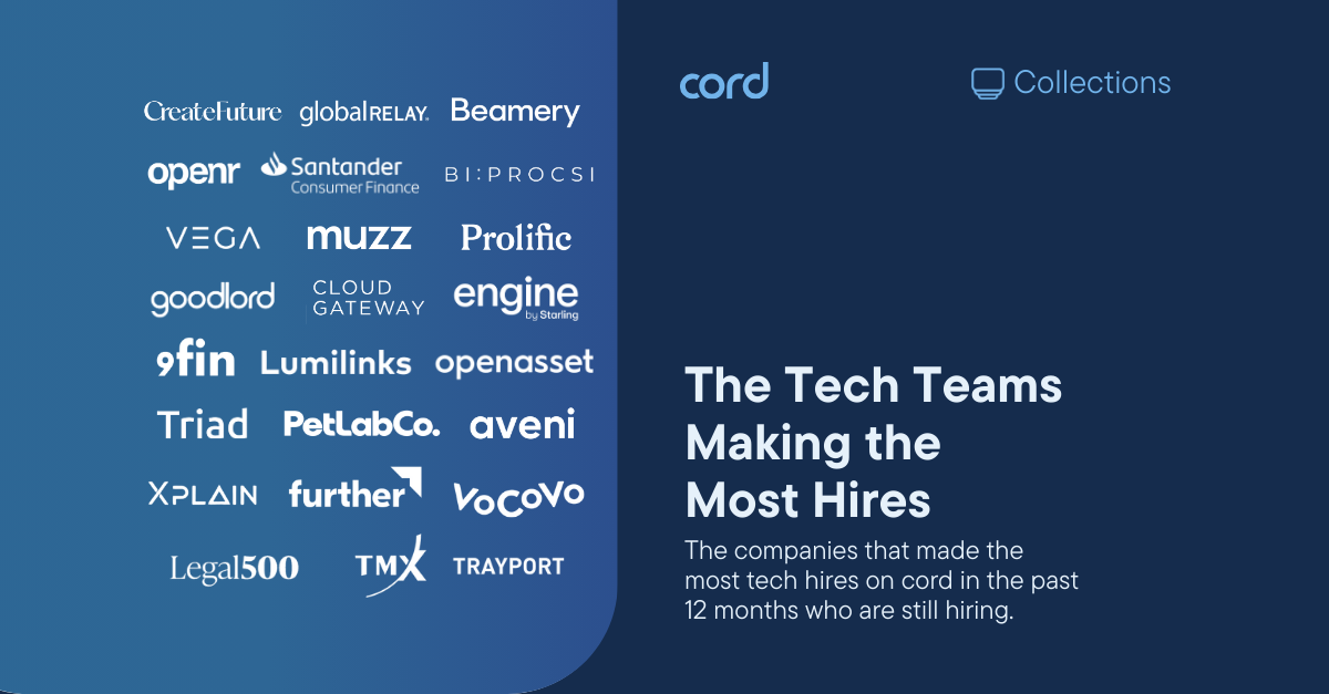 Cover of The Tech Teams Making the Most Hires article