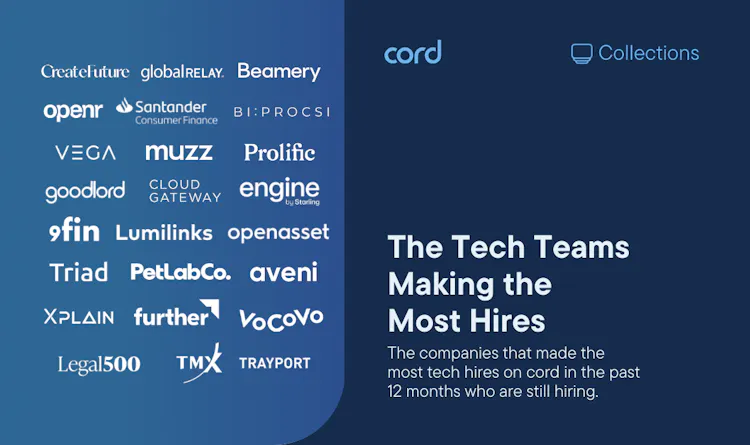 Cover of The Tech Teams Making the Most Hires article