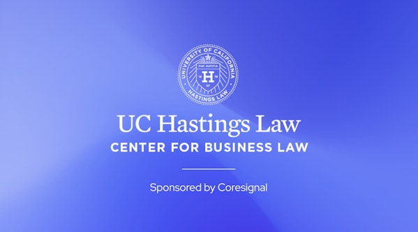 "UC Hastings Law center for business law" text