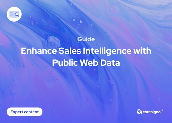 Sales Intelligence with Public Web Data