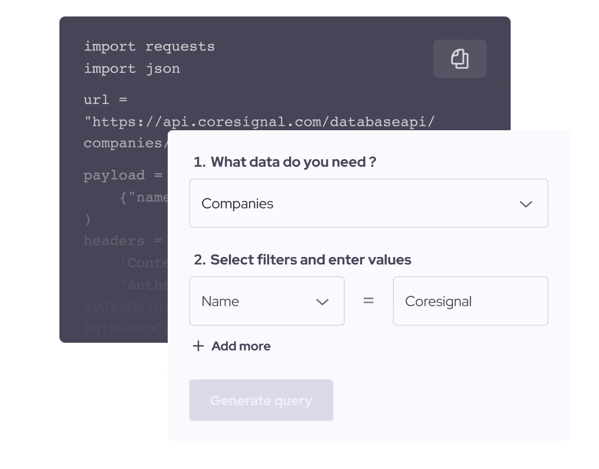 Employee API: Get Access to Data on Professionals | Coresignal