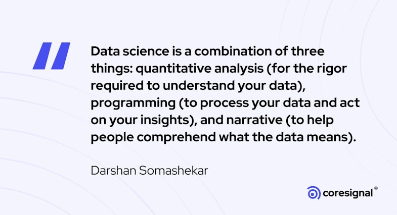 Data Quote by Darshan Somashekar