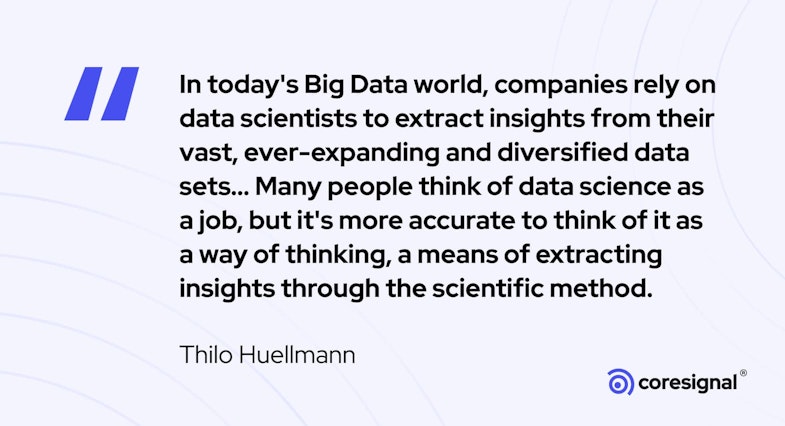 Data Analytics Quote by Thilo Huellmann