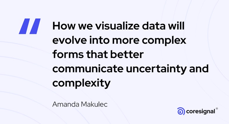 Data visualiaztion quote by Amanda Makulec