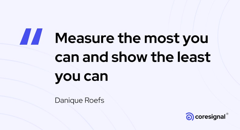 Data visualization quote by Danique Roefs