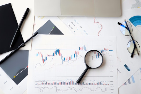 Graphs showing sales trends