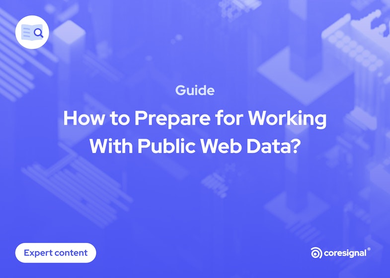 how to prepare for working with public web data