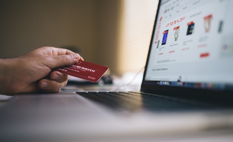 Consumer using credit card creating data 