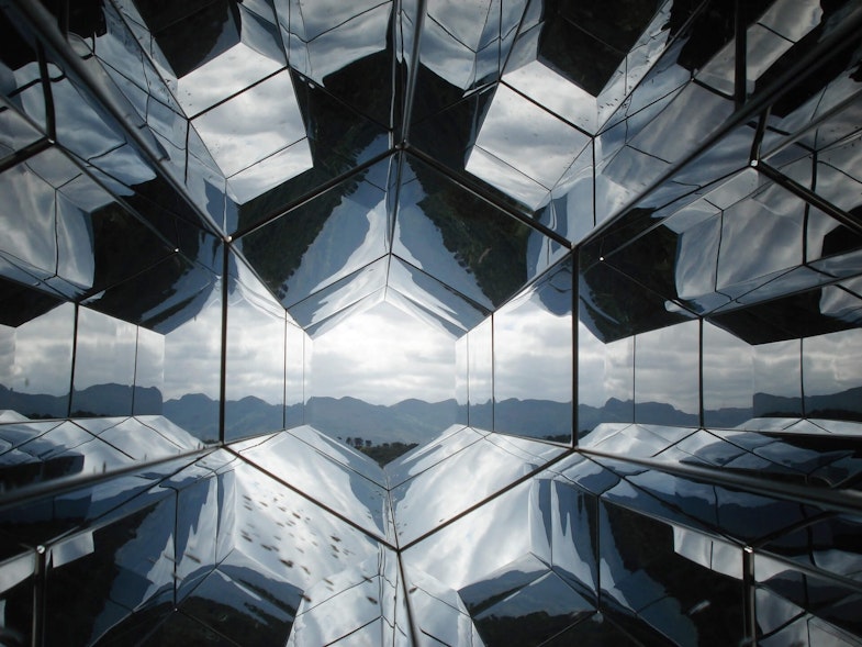 building covered in reflective glass