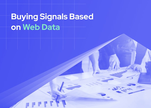 buying signals based on web data