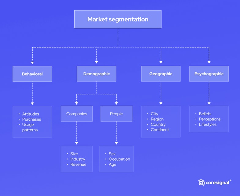 market segmentation infographic